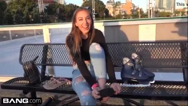 Jessie wylde shows off her bj skills in a public